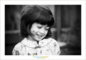 turn away smile- child